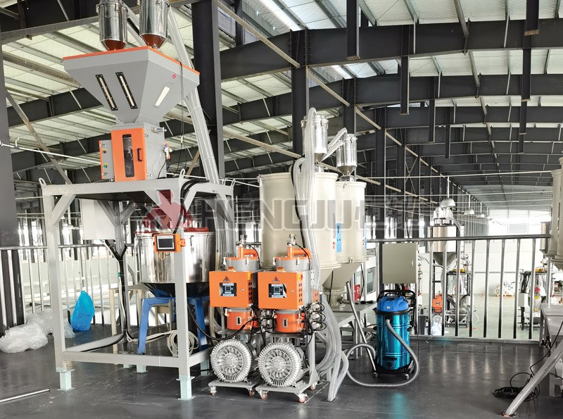 可降解塑料PLA聚乳酸造粒線除濕干燥系統